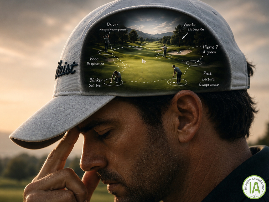 SotaPar-Tu-contra-quien-juegas.-El-juego-mental-tu-rival-de-golf-Un-golfista-divagando-sobre-su-juego - Hecha con IA